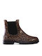 Damen Gummistiefel Braun