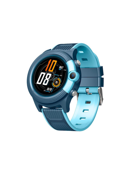 Wonlex D36 Kinder Smartwatch mit Kautschuk/Plastik Armband Blau