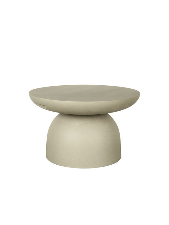 Rotund Măsuță de Cafea Pebble Limestone L70xP70xH70cm.