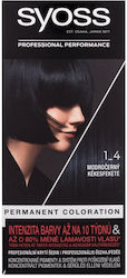 Syoss Permanente Haarfärbung 1-4 Blau Schwarz