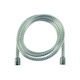 Plastic Shower Hose with Water-Saving Filter Silver