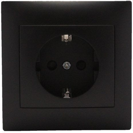 Single Walled Black Power Socket