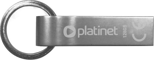 Platinet K-depo 128GB USB 2.0 USB-Stick Silber