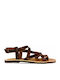 Herrensandalen in Braun Farbe