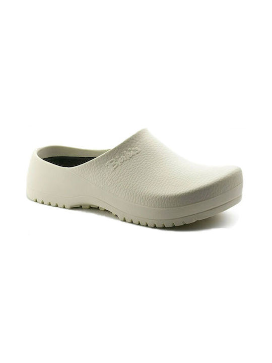 Birkenstock Super Birki Non-Slip Clogs White