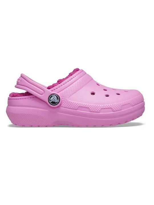 Crocs Anatomisch Kinderhausschuhe Rosa Classic Lined Clog Hyper Rose