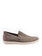 Leder Herren Slip-Ons Gray