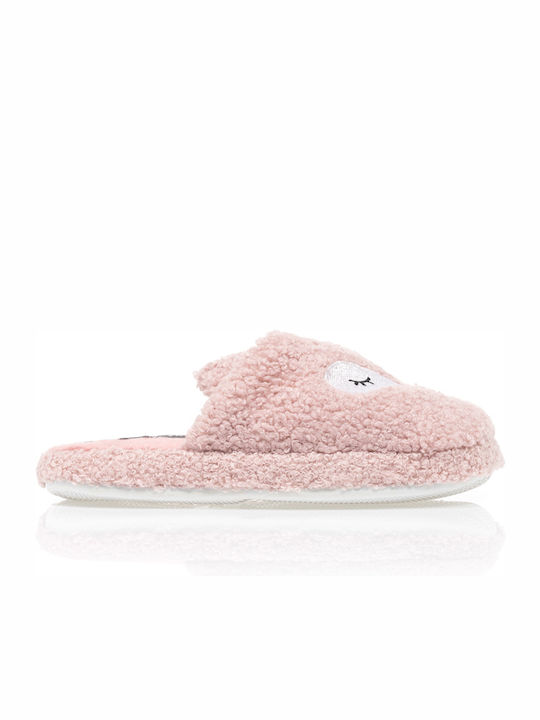 Tsoukalas Winter Damen Hausschuhe mit Fell Rosa