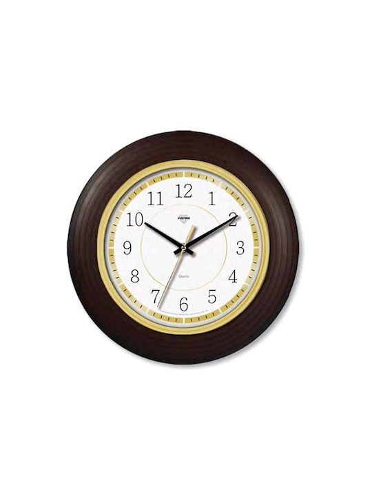 Virtime Wall Clock Brown