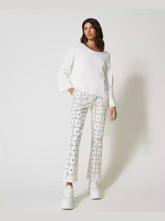 Twinset Women's Fabric Trousers White