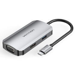 Vention USB-C Dockingstation mit HDMI 4K PD (TOAHB)
