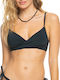 Roxy Triangle Bikini Top with Adjustable Straps Black