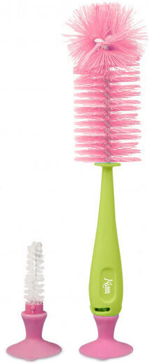 Kiokids Cleaning Brush for Baby Bottles Pink 1pcs