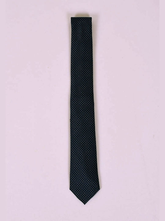 Mcan Ανδρική Γραβάτα με Σχέδια σε Μαύρο Χρώμα