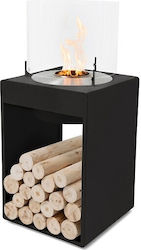 Ecosmart Fire Pop 8t Επιδαπέδιο Εσωτερικού / Εξωτερικού Χώρου Μαύρο 45x45x99.6cm