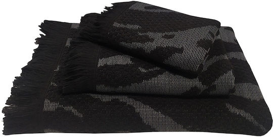 Le Blanc Handtuch Naxos 30x50εκ. Anthraces Gewicht 525gr/m²