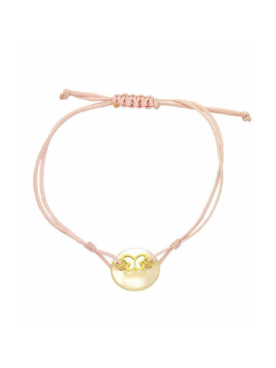 Q-Jewellery Kids Cord Bracelet with Butterfly for Girl