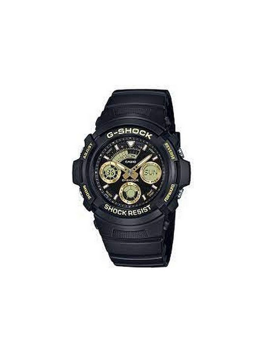 Casio Sport Watch Battery with Black Rubber Strap