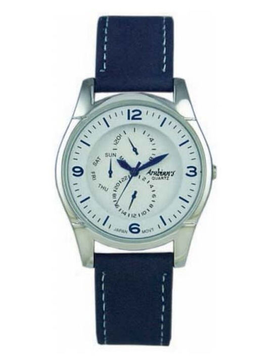Arabians Men's Watch 35mm Battery with Black Le...