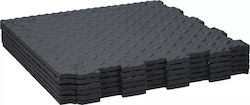 Kinzo Gymnastikmatten Puzzle 40x40x1cm 6 Stücke Schwarze
