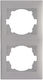 Switch Frame 2 Positions Vertical Installation in White Color 511352