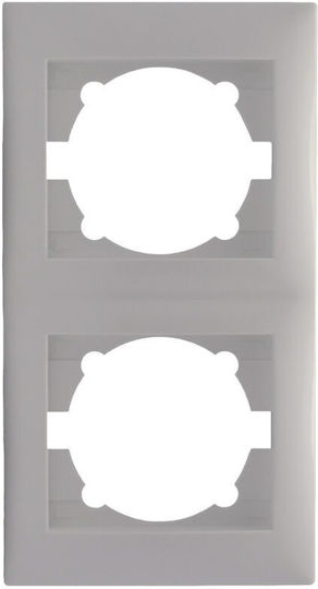 Switch Frame 2 Positions Vertical Installation in White Color 511352