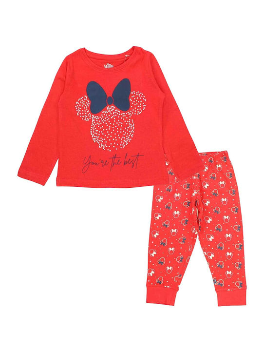 E PLUS M Kinder-Pyjama Κόκκινο.