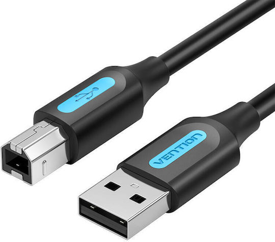 Vention USB 2.0 Cable USB-A Male - USB-B Male Black 10m COQBL