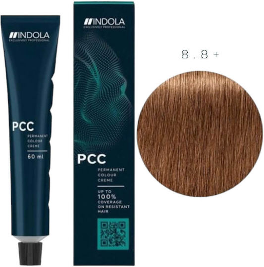 Indola Pcc Intense Coverage Haarfärbemittel 8.80 Helles Blond Schokoladig Natürliche 60ml