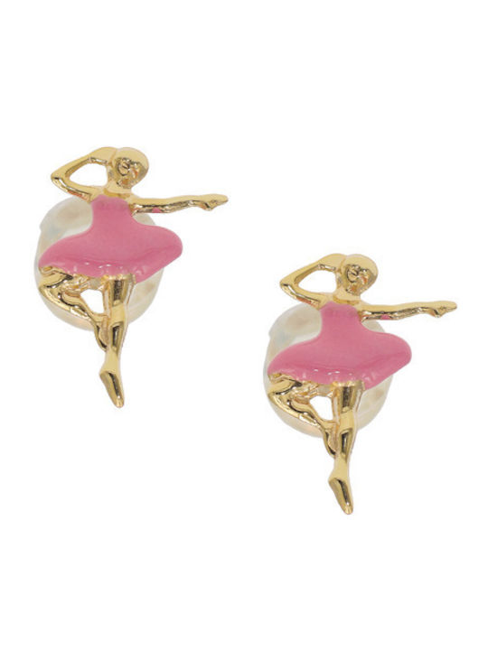 Q-Jewellery Cercei pentru copii Studs din Aur 14K