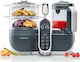 Babymoov Food Steamer with Blender with 2 Steaming Decks 2.2lt