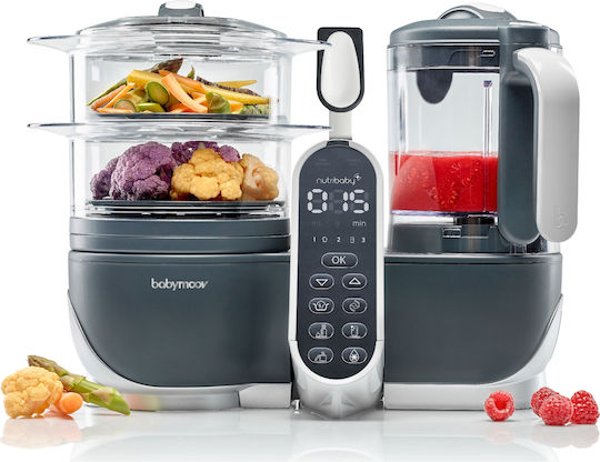 Babymoov Food Steamer with Blender with 2 Steaming Decks 2.2lt