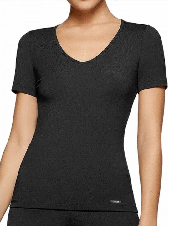 Impetus Γυναικεία Ισοθερμική Κοντομάνικη Μπλούζα Μαύρη