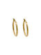 Earrings Hoops made of Silver Gold Plated