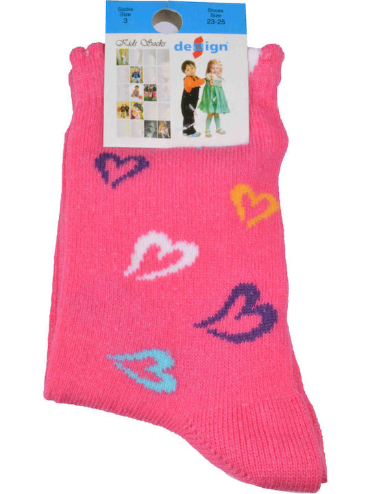 Design Socks Șosete pentru Copii Fuchsia