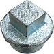 Gebo Male Cap Galvanized 1/2" 0115.0001