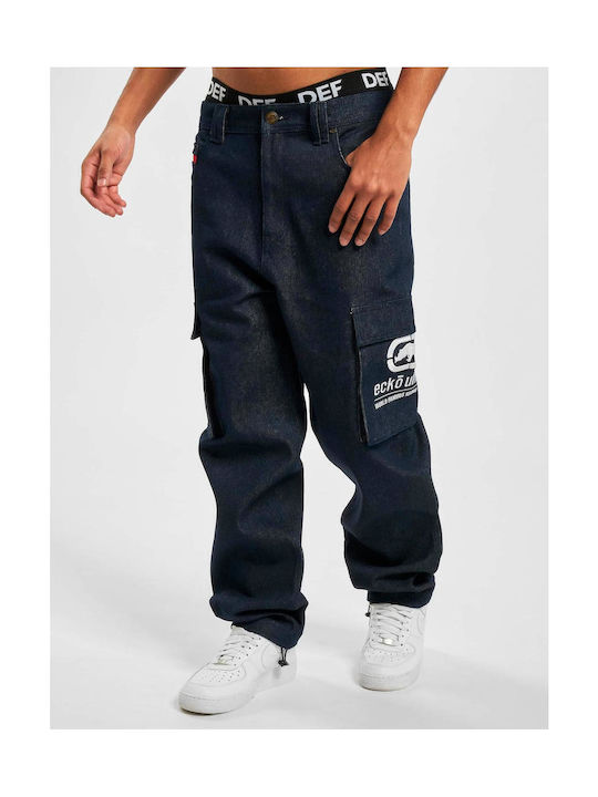 Ecko Unltd Herren Jeanshose Cargo Loose Fit Raw Blau Ecko Unltd Herren Jeanshose Cargo Loose Fit Raw Blau