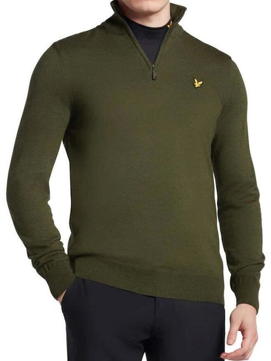 Ellesse Men's Long Sleeve Sweater with Zipper Green