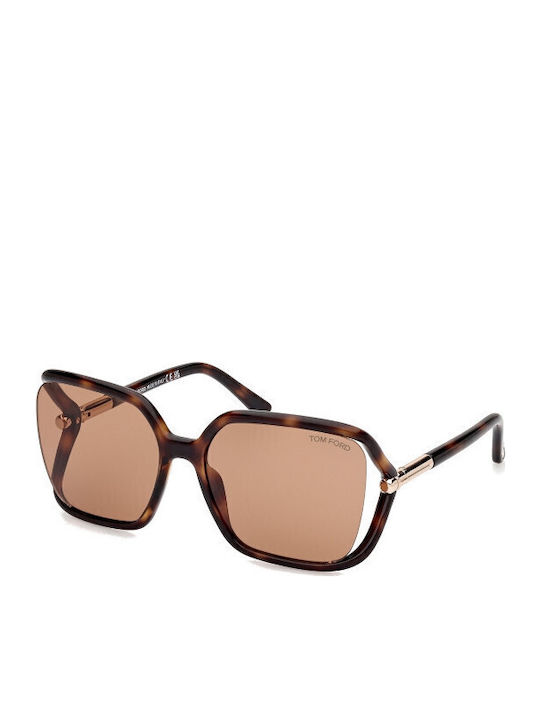 Tom Ford Women's Sunglasses with Brown Tartarug...