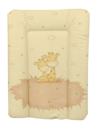 Lorelli Soft Changing Pad Giraffes made of Fabric Beige Giraffes 50x70cm
