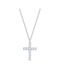 Soledor White Gold Cross 14K