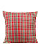 Decotelia Weihnachtsdekoratives Kissen Platz Rot 45x45cm