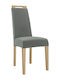 K79 Dining Room Fabric Chair Natural - Grey 45x59x100cm
