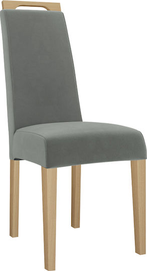 K79 Dining Room Fabric Chair Natural - Grey 45x59x100cm