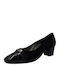Anatomic Leather Pointed Toe Black Heels