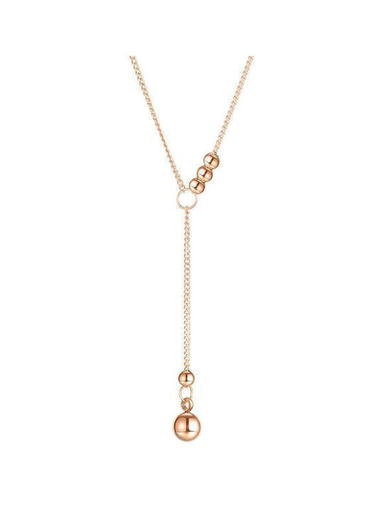 Gioelle Necklace from Rose Gold Plated Steel