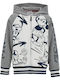 Kinder-Sweatshirt Strickjacke Grau