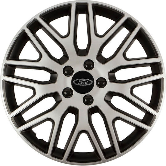 Versaco Car Hubcap Set Dakar with Ford Emblem 16" 4pcs Black