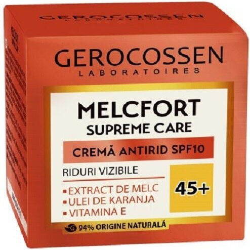 Gerocossen Creme de Față Hidratare de Zi cu Factor de Protecție Solară 10 și Slime de Melc 50ml