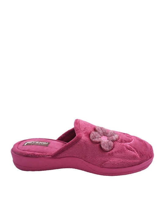 Fengi Winter Women's Slippers in Pink color